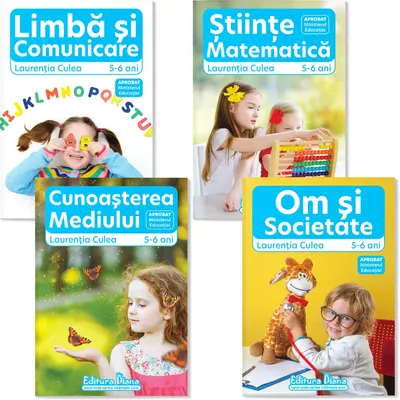 Set 4 caiete, grupa mare 5-6 ani, ediția 2024-2025