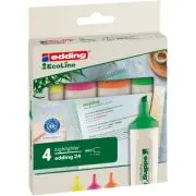 Textmarker Edding, E24, 4 culori/set