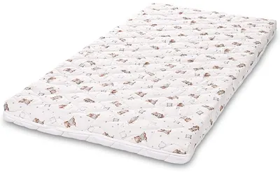 Saltea pentru copii Lorelli - Holiday, 70 х 140 х 10 cm, bej cu ursuleți dormind