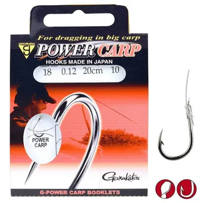 Carlige Legate Gamakatsu Po Carp Nr 10/018mm/20cm