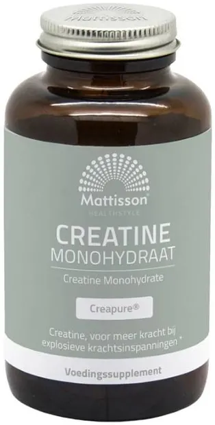 Creatine Monohydrate Creapure, 500 mg, 180 capsule, Mattisson Healthstyle