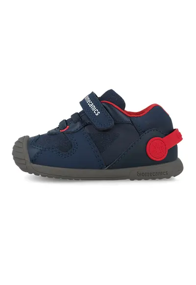 Pantofi cu velcro - Rosu/Bleumarin