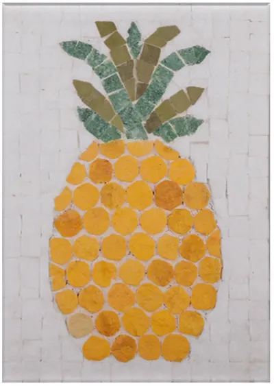 Mozaic de piatră Neptune Mosaic - Ananas, fără cadru