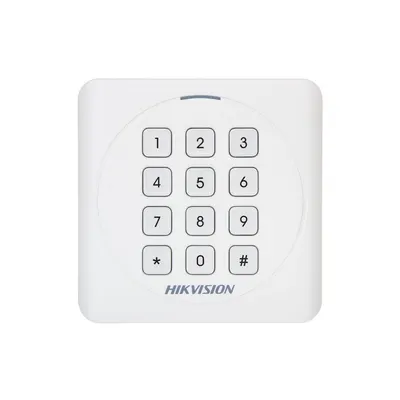 Cititor de proximitate cu tastatura RFID Hikvision DS-K1801EK, EM, 125 KHz, interior/exterior