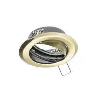 Spot - Ceiling spotlight PARMA III, IP20, round, old gold, angle adjustable