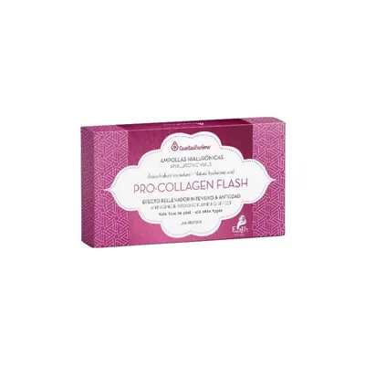 Fiole cu Acid Hialuronic Natural, Pro-collagen Flash, Antiaging, 7 x 1.5 ml, Esentialaroms