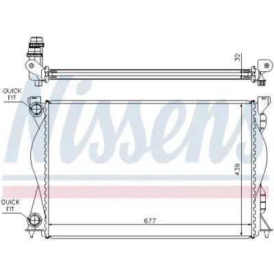Radiator, racire motor NISSENS 60235A