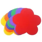 Forme decorative - hartie gumata - floare, 14x15cm, 1mm, diverse culori, set 12 coli, Colorarte