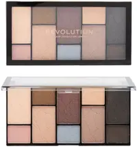 Makeup Revolution Paletă de farduri de pleoape Reloaded Dimension, Impulse Smoked, 10 culori