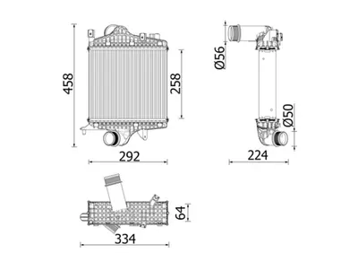 Compresor intercooler potrivit AUDI Q7 2.0 08.15