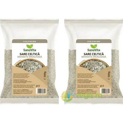 Pachet Sare Celtica Grunjoasa 500g + 500g