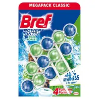 Odorizant Toaleta Bref Power Aktiv Pine, 3 x 50 g