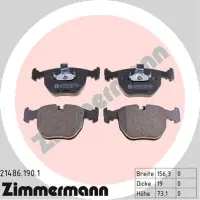 Set placute frana, frana disc ZIMMERMANN 21486.190.1