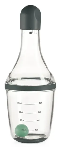 Shaker pentru dressing Lekue – 200 ml, gri