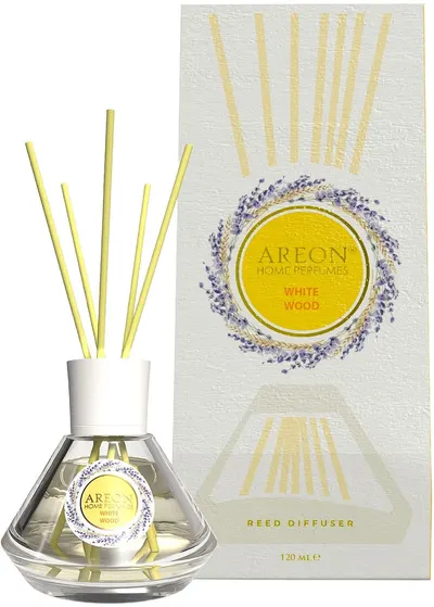 Bețișoare parfumate Areon Cone - White Wood, 120 ml