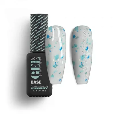 Oja Semi GELlack 2M Hema Free Milky Rubber Base with Flakes Nr. 04