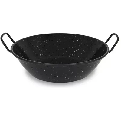 Tigaie Adanca din Fonta Emailata, 45 cm, pentru Paella, Perfect Home