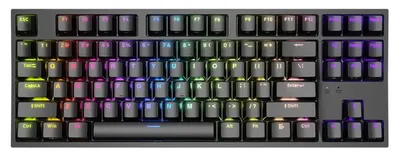 Tastatură mecanică Genesis - Thor 404 TKL, Kailh box maro, RGB, negru