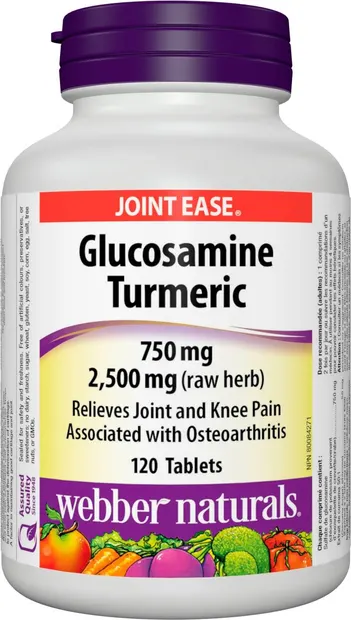 Glucosamine Turmeric, 120 tablete, Webber Naturals