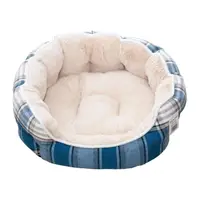 Culcus Pentru Caini Si Pisici Panza/plush Carouri-bej 59 X 53 X 20 Cm/ 9349-2002c