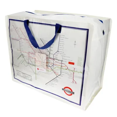 Cutie de depozitare pentru haine din plastic reciclat 58x28x48 cm Heritage Tube Map – Rex London