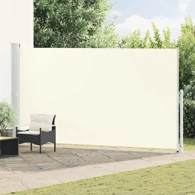 vidaXL Copertină laterală retractabilă de terasă, crem, 200 x 514 cm