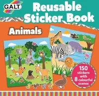 Carte cu stickere Galt - Animale, 150 stickere reutilizabile