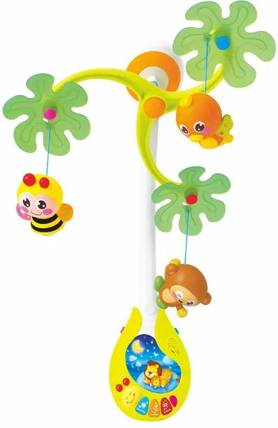 Carusel muzical si lampa Hola toys - Jungle