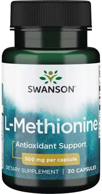 L-Methionine, 500 mg, 30 capsule, Swanson