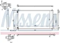 Radiator aer conditionat AC cu uscator potrivit HONDA CIVIC IX 1.6D 1.8 02.12-