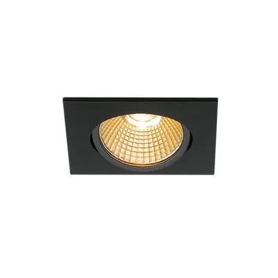 Spot incastrat, NEW TRIA 68 Ceiling lights, black Indoor LED recessed ceiling light black 2700K square