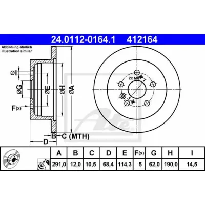 Disc frana ATE 24.0112-0164.1