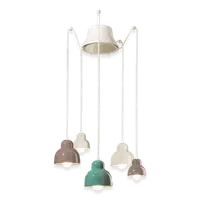 Sospensione 5 Luci / 5-Lights Pendant Deco Berimbau Finish - Mix C2608