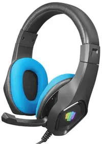 Casti gaming Fury - Phantom, RGB, pentru console, negre/albastre