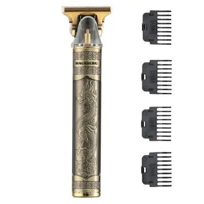 Masina de tuns metalica reincarcabila Hausberg HB-69RTR 800mAh USB Type-C Design Retro Engros