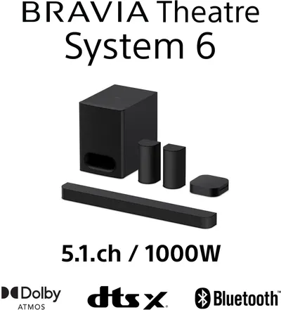 Soundbar Sony - BRAVIA Theater System 6, 5.1, negru