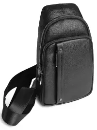 Geanta pentru barbati, 913, piele naturala, Neagra