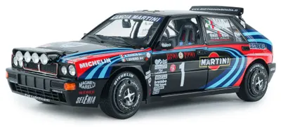Model colecționar SOLIDO Mașini de curse - Lancia Delta HF Integrale #1 A.Sacco TRIBUTE TO BIASON Rallye Monte Carlo 1990