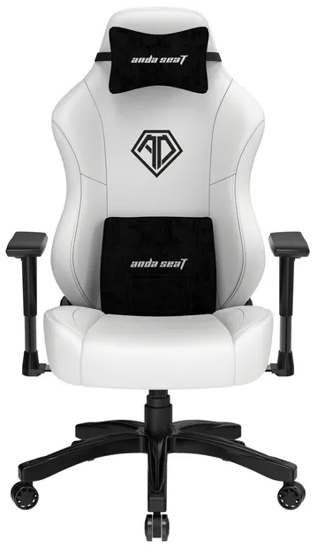 Scaun gaming Anda Seat - Phantom 3 L Leather Swivel, alb