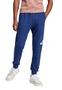 Pantaloni de trening cu talie ajustabila - Alb/Albastru inchis