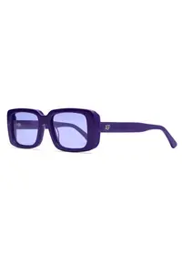Ochelari de soare dreptunghiulari cu rama lata - Violet