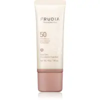 Frudia Sun Bare Skin Foundation fluid protector cu minerale pentru fata pentru uniformizarea nuantei tenului SPF 50 40 g