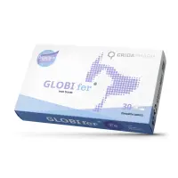 CRIDA PHARM Globi Fer Iron Boost, supliment sistem cardio-vascular câini, comprimate masticabile CRIDA PHARM Globi Fer Iron Boost, XS-XL, supliment sistem cardio-vascular câini și pisici, cutie, 30 comprimate masticabile