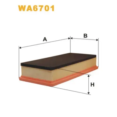 Filtru aer WIX FILTERS WA6701