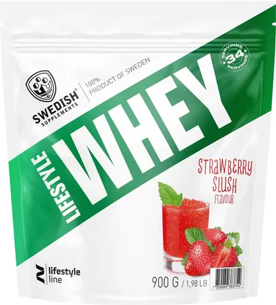 Lifestyle Whey, căpșună, 900 g, Swedish Supplements