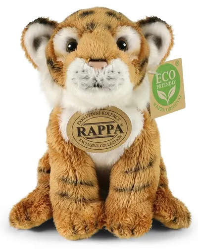 Jucărie de pluș Rappa Eco friends - Tigru bengalez, 15 cm