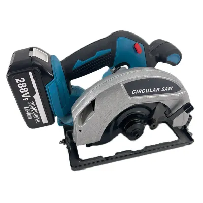 Fierastrau circular de mana, brushless, fara fir, 7 inch, 165 mm, 48V, cu 2 acumulatori, 30000mah