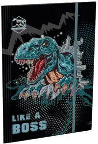 Dosar cu bandă elastică Lizzy Card Dino Cool Boss - A4