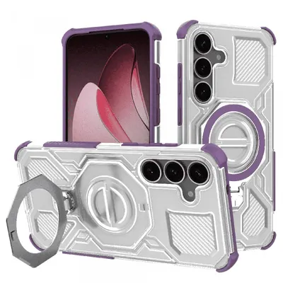 Husa pentru Samsung Galaxy S25+ S936, Techsuit, Carbon Shield Pro, Mov