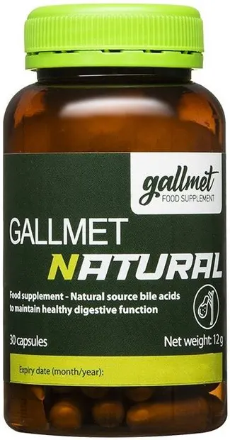 Gallmet Natural, 125 mg, 30 capsule, Gallmet